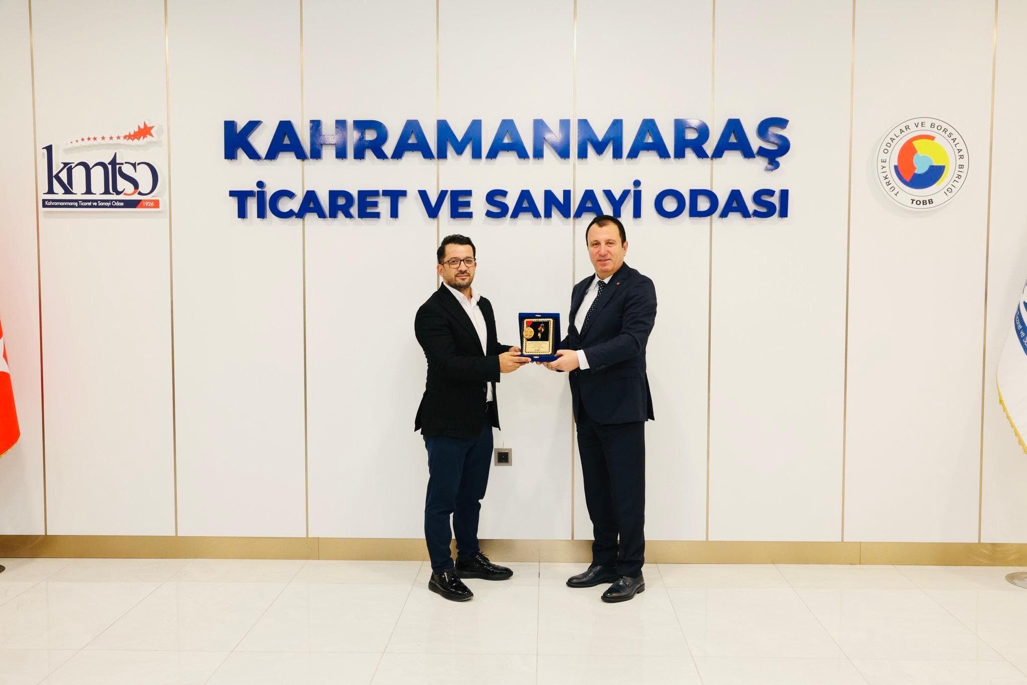 Birlik Başkanımız, Kahramanmaraş Ticaret ve Sanayi Odası Yönetim Kurulu Başkanı Sayın Mustafa Buluntu’yu Makamında Ziyaret Etti